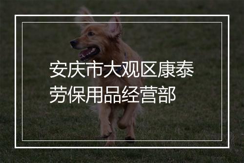 安庆市大观区康泰劳保用品经营部