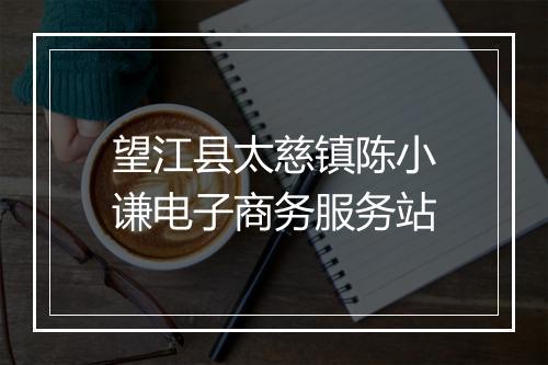 望江县太慈镇陈小谦电子商务服务站