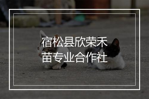 宿松县欣荣禾苗专业合作社