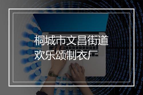 桐城市文昌街道欢乐颂制衣厂