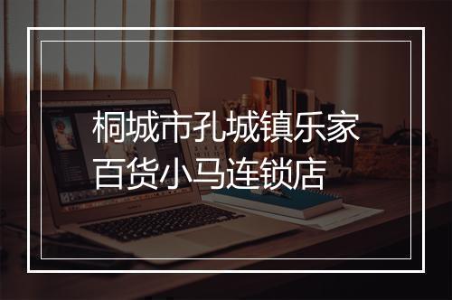 桐城市孔城镇乐家百货小马连锁店