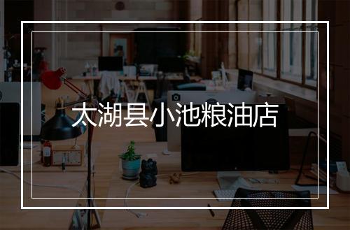 太湖县小池粮油店