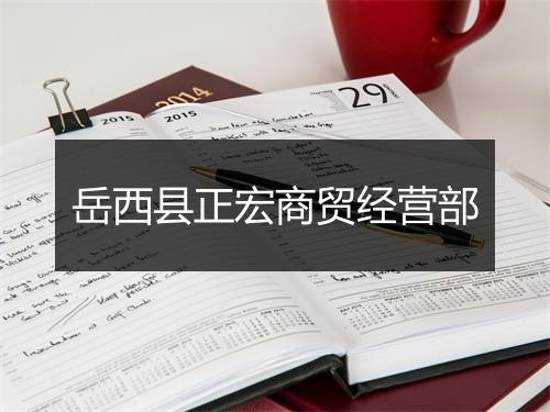 岳西县正宏商贸经营部