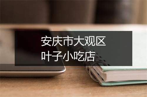 安庆市大观区叶子小吃店