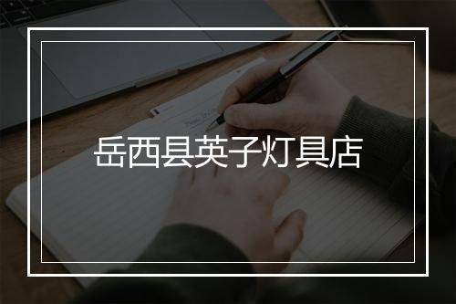 岳西县英子灯具店