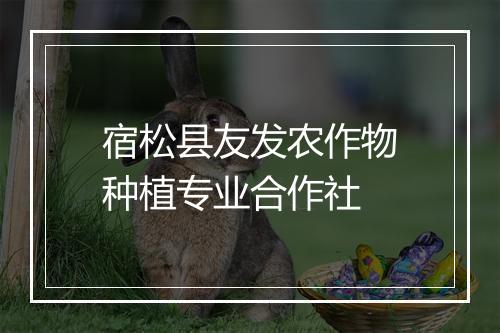 宿松县友发农作物种植专业合作社