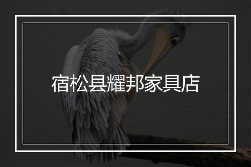 宿松县耀邦家具店