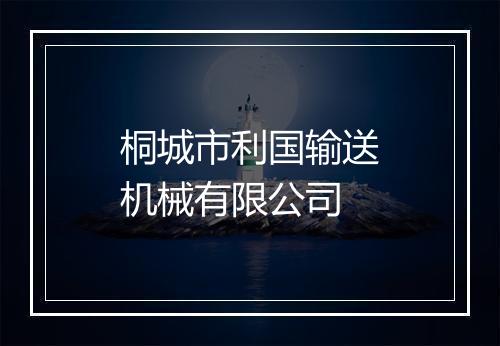 桐城市利国输送机械有限公司