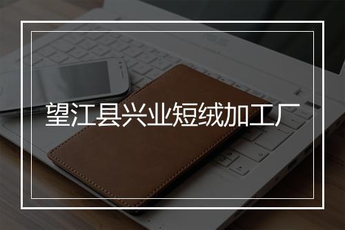 望江县兴业短绒加工厂