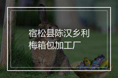 宿松县陈汉乡利梅箱包加工厂