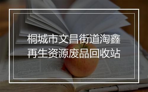 桐城市文昌街道淘鑫再生资源废品回收站