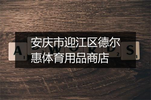 安庆市迎江区德尔惠体育用品商店