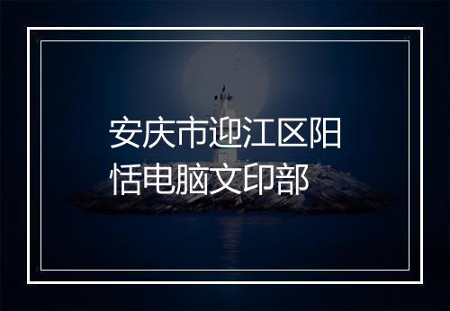 安庆市迎江区阳恬电脑文印部