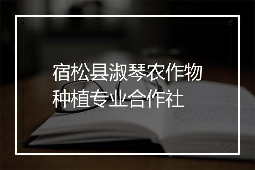 宿松县淑琴农作物种植专业合作社