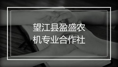 望江县盈盛农机专业合作社