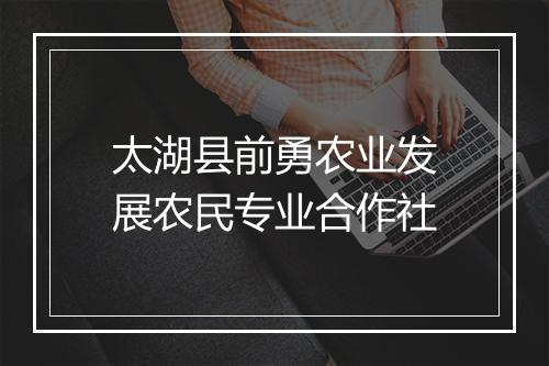 太湖县前勇农业发展农民专业合作社
