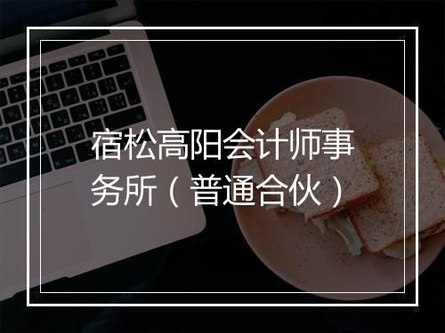 宿松高阳会计师事务所（普通合伙）