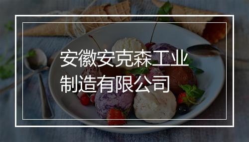 安徽安克森工业制造有限公司