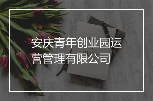 安庆青年创业园运营管理有限公司