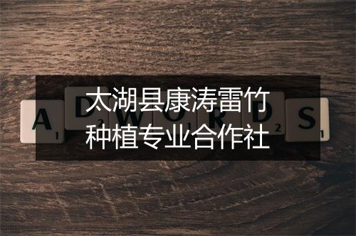 太湖县康涛雷竹种植专业合作社