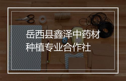 岳西县鑫泽中药材种植专业合作社