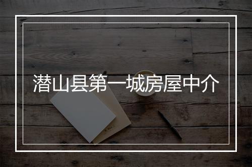潜山县第一城房屋中介