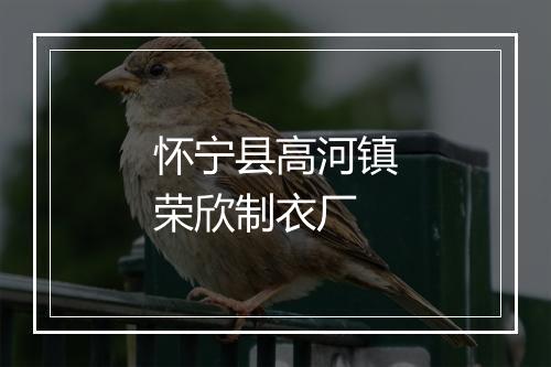 怀宁县高河镇荣欣制衣厂