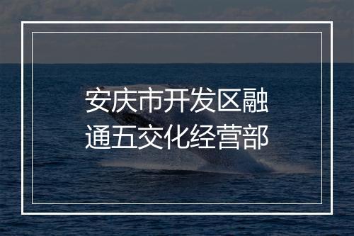 安庆市开发区融通五交化经营部