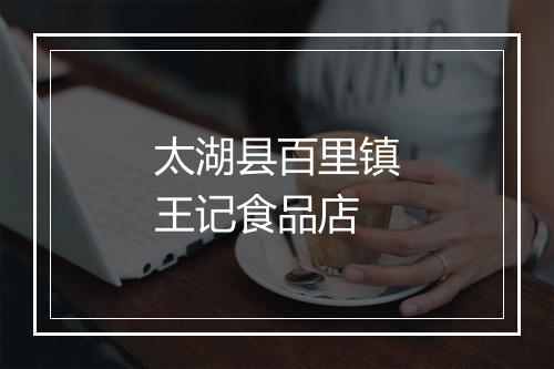 太湖县百里镇王记食品店