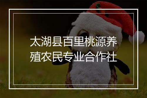 太湖县百里桃源养殖农民专业合作社