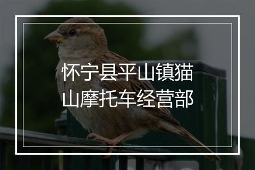 怀宁县平山镇猫山摩托车经营部