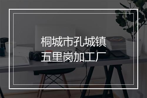 桐城市孔城镇五里岗加工厂