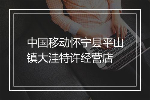 中国移动怀宁县平山镇大洼特许经营店