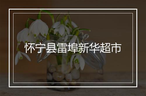 怀宁县雷埠新华超市