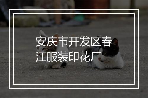 安庆市开发区春江服装印花厂