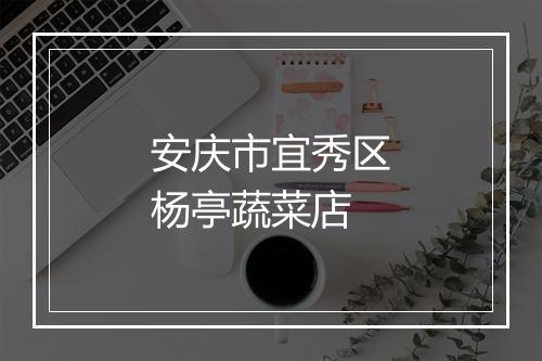 安庆市宜秀区杨亭蔬菜店