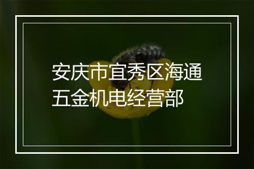 安庆市宜秀区海通五金机电经营部