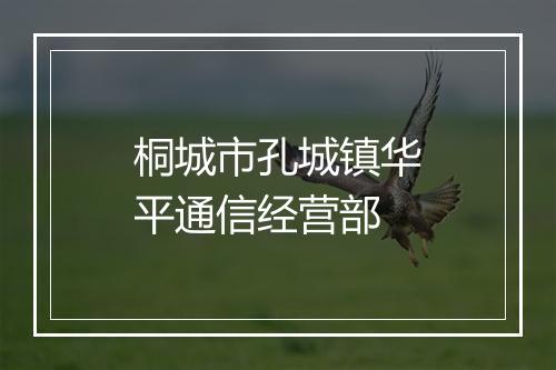 桐城市孔城镇华平通信经营部