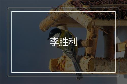 李胜利