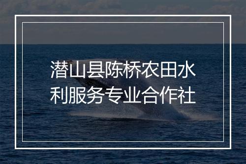 潜山县陈桥农田水利服务专业合作社