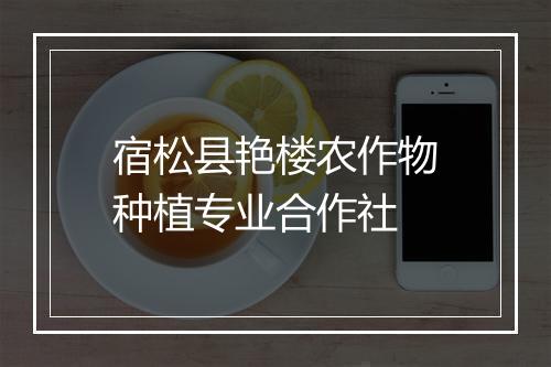 宿松县艳楼农作物种植专业合作社