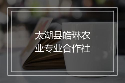 太湖县皓琳农业专业合作社