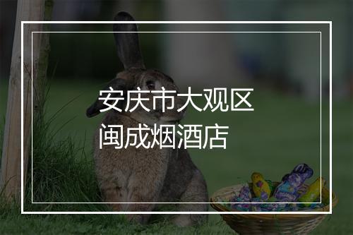 安庆市大观区闽成烟酒店