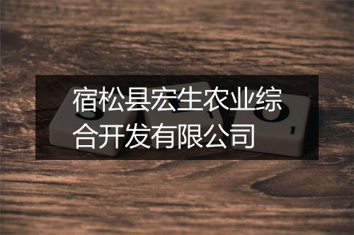 宿松县宏生农业综合开发有限公司