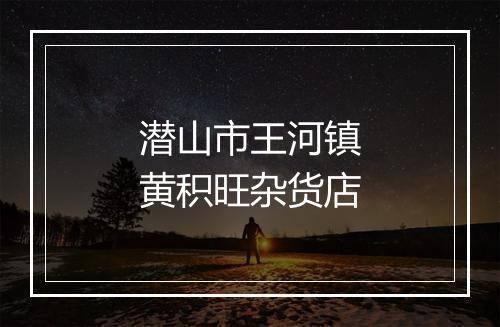 潜山市王河镇黄积旺杂货店