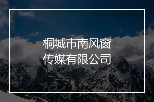 桐城市南风窗传媒有限公司