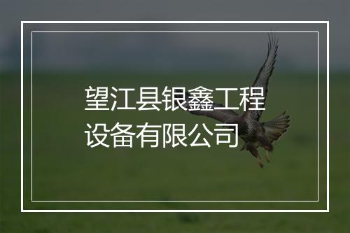 望江县银鑫工程设备有限公司