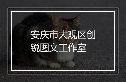 安庆市大观区创锐图文工作室