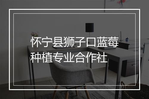 怀宁县狮子口蓝莓种植专业合作社