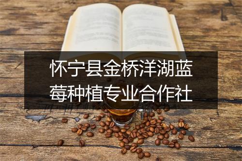 怀宁县金桥洋湖蓝莓种植专业合作社